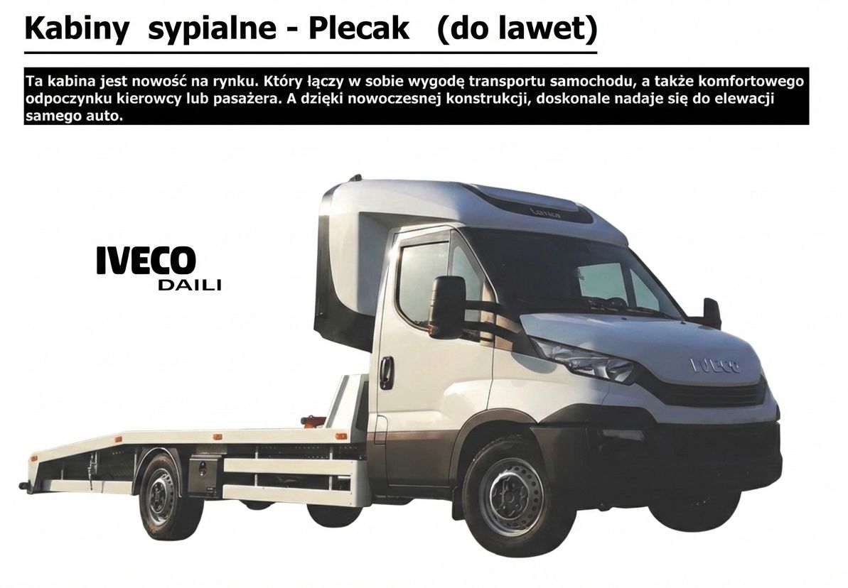 Kabina plecak Iveco Daily – widok 2